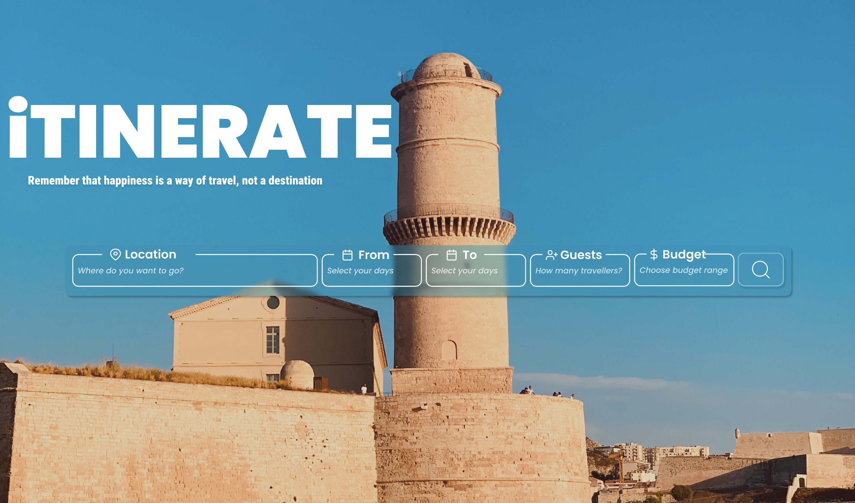 iTINERATE : A travel itinerary sharing website.