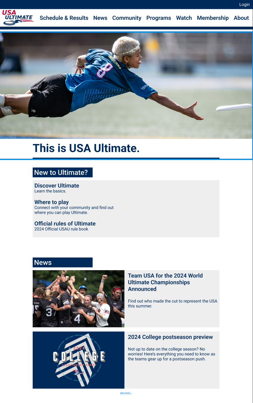 USA Ultimate UX Redesign