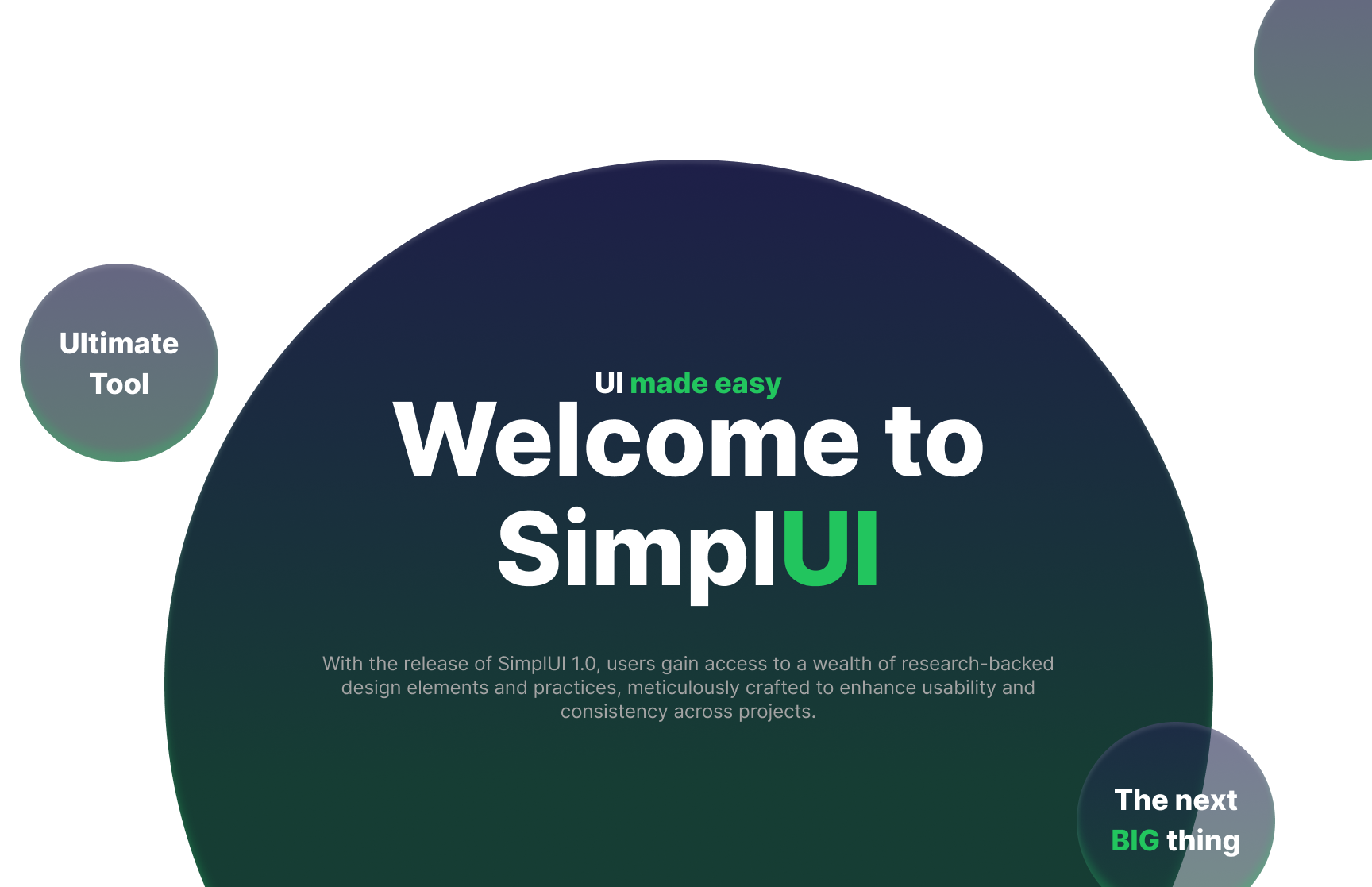 SimplUI - A robust and comprehensive design system